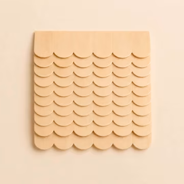 Dollhouse Miniature Roof Shingles 1:12 Scale, Wooden DIY Roof Tiles, Mini House Roofing Panels, Dollhouse Building Supplies