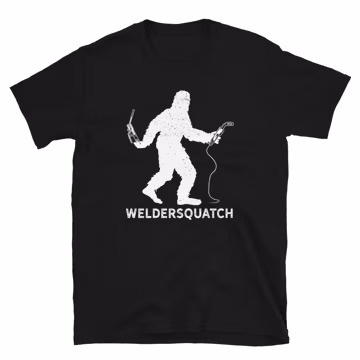 Funny Bigfoot Welding Shirt, Sasquatch Shirt, Welder Shirt, Gift for Welder, Metalworker, Metalworking, Forge, Anvil, TIG Welder, Unique