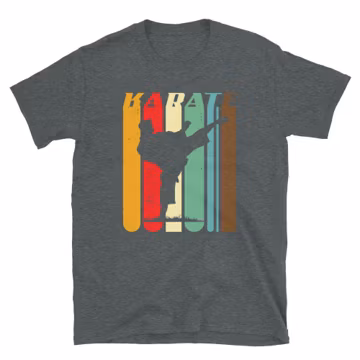 Karate Pose T-Shirt, Karate, Martial Arts, Self Defense, Fighter, Kick, BJJ, MMA, Mixed Martial Arts, Fitness, Grappling,
