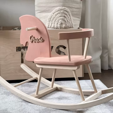Rocking Horse, Personalised Rocking Horse, Wooden Horse Toy, Girl Rocking Horse, Classic Rocking Horse, Toddler Rocking Horse Toy Baby Swing