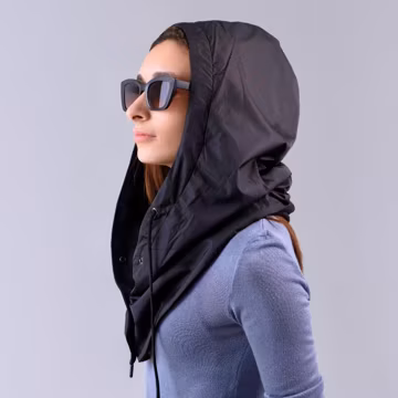 Hooded Scarf, Balaclava, Waterproof Windproof Hood, Fall Style, Detachable Hood with Drawstrings, Rainproof Cowl Hood, Neck Warmer, Unisex