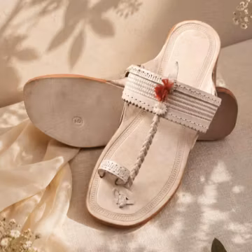 Handmade Geniune Leather Slipper Slip- on Flats ethnic sandals gift for Mom