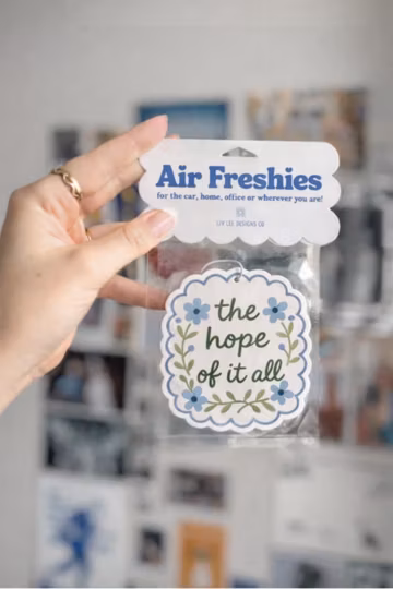 Seaside Hopeful Vibes Scented Car Air Freshener | Hopeful Summer Romance