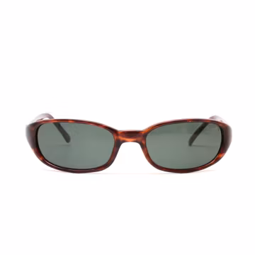 True Vintage 90s Tortoise Wraparound Oval Frame Deadstock Sunglasses