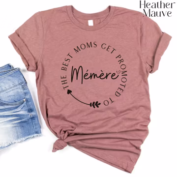 Memere Shirt, Memere Gifts, Holiday Gift For Memere, Promoted To Grandma, Pregnancy Reveal, Grandma Shirt, Gift For Grandma, Mom Gift