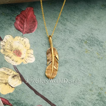Gold Leaf Pendant Necklace, Botanical Nature Jewelry, Vintage Style Leaf Necklace, Boho Minimalist Pendant, Woodland Gift for Her