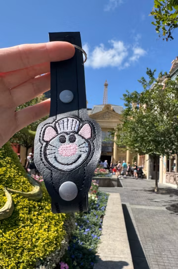 Remy Adjustable mouse ear holder, Remy adjustable keychain ear holder, Ratatouille adjustable ear buddy, Remy backpack Mouse ear holder