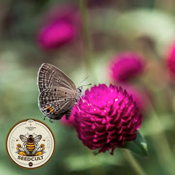 Purple Gomphrena Seeds, Gomphrena Globosa, Globe Amaranth, QIS (Quality in Seeds) GO0520