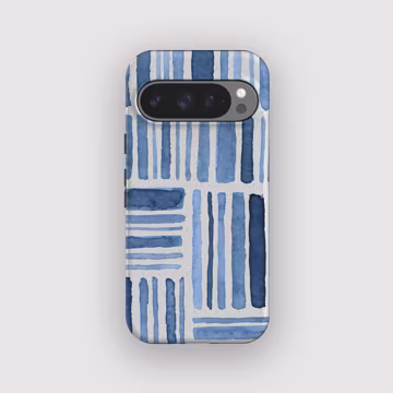 Grid Stripes Striped Watercolour Phone Case for Google Pixel, Apple iPhone and Samsung Galaxy