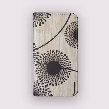 Dark Dandy Botanical Floral Wallet Case for Samsung Galaxy and Apple iPhones