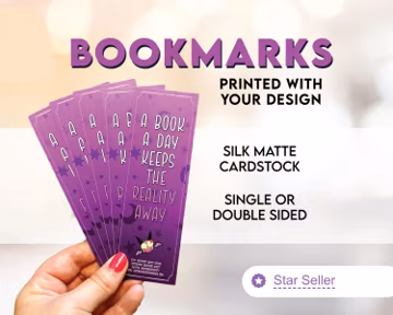 Bookmarks Printed with your Design | Single or Double Sided
