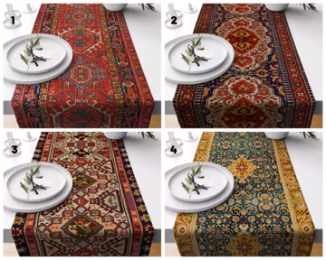 Rug Table Runner/Carpet Design Table Cover/Turkish Kilim Runner Rug/Auntentic Rug Table Runner/Farmhouse Style Geometric Southwest Runner
