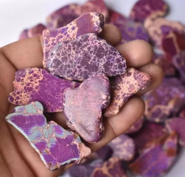 Purple Turquoise Slab Rough Lot 5000 (1 Kg) Ct Natural IGL Certified Loose Opaque Gemstone 6LNS