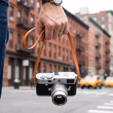 Vegetable Tanned Leather Camera Strap,Handmade Full Grain DSLR Neck Strap, Adjustable Shoulder Strap for Mirrorless Camera,Photographer Gift