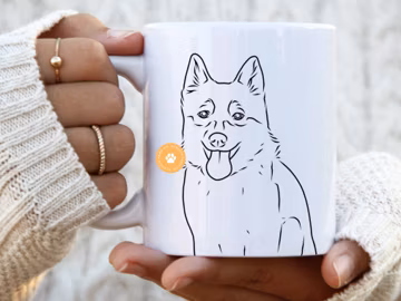 Alaskan Klee Kai Mug dog mom gift for her dog mum gifts pet portrait dog dad Alaskan Klee Kai mom dog owner dog print dog lover gift décor