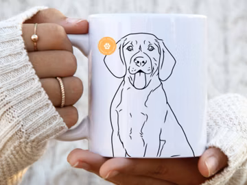 Beagle Mug dog mom gift for her dog mum gifts pet portrait dog dad Beagle mom dog owner dog print dog lover gift dog décor mug Beagle gift