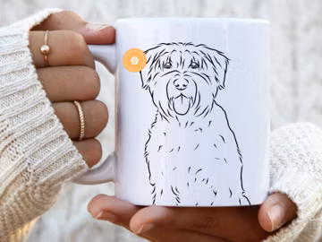 Bouvier Des Flanders Mug dog mom gift for her dog mum gifts pet portrait dog dad Bouvier Des Flanders mom dog owner dog print dog lover gift