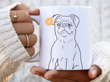 Brussels Griffon Mug dog mom gift for her dog mum gifts pet portrait dog dad Short Haired Brussels Griffon mom dog owner dog lover gift mug