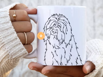 Bearded Collie Mug dog mom gift for her dog mum gifts pet portrait dog dad Bearded Collie mom dog owner mug dog lover gift Beardie dog décor