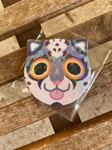 Custom furry button pin