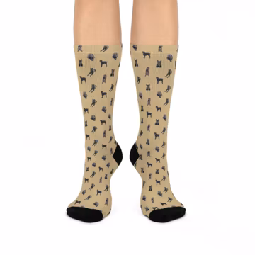 Cane Corso Dog Socks: Unisex Cozy Crew Socks