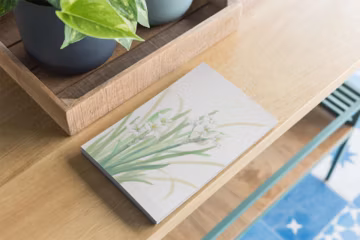 Narcissus Floral Notepad | Botanical Watercolor Stationery | White Daffodil Memo Pad | Garden Lover Gift