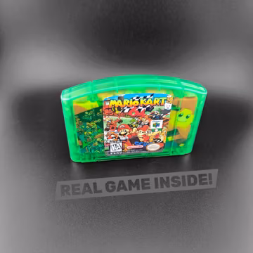 Custom Mario Kart 64 (Nintendo 64, 1996) N64 Holo Clear Shell Or DIY Kit