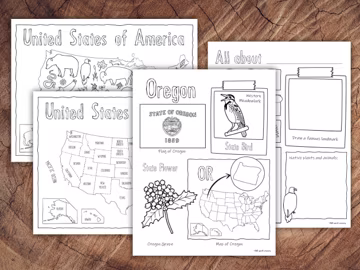 US States Research Pack , Homeschool Geography