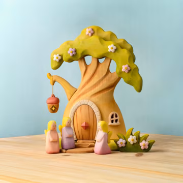 Handmade Wooden Enchanted Treehouse SET | Magic Toys for Imaginative Play | Eco-Friendly Waldorf Inspired