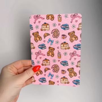 Bookish Trinket Girlie Kindle Insert | Pink Glitter Case Insert for Ereaders