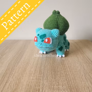 Bulbasaur crochet pattern - PDF file
