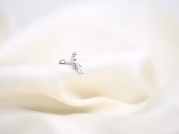 Aurora Leaves Titanium Cartilage Piercing Earring 16G 20G — Helix Tragus Conch Rook Stud