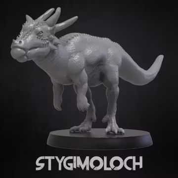 Stygimoloch - Dinosaurs Set 2 - 3D IP Studios - Terrain Wargaming D&D DnD 28mm 32mm 40mm 54mm 75mm