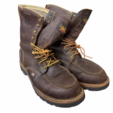 Thorogood Work Boots Mens 10 Brown Waterproof Moc Toe Heritage 814-4141 USA EH