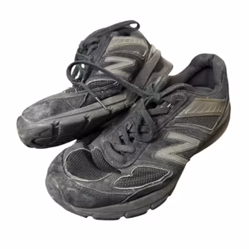 New Balance 990v5 Running Shoes Mens 9.5 Black Suede Mesh Made In USA M990BB5