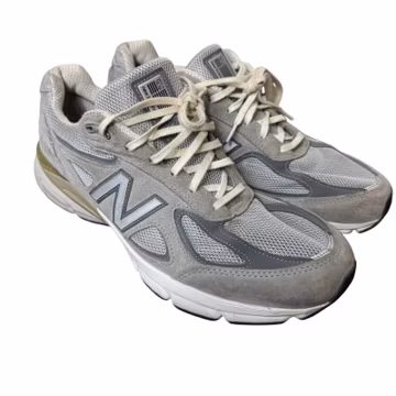 New Balance 990v4 Running Shoes Mens 12 Grey Made In USA Suede Mesh V4 Sneakers