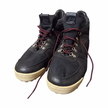New Balance Rainier Hiking Boots M 11.5 Black Leather Mesh Vibram Sole URAINAC