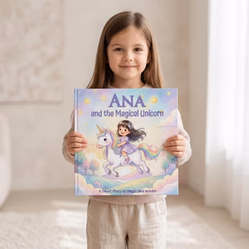 Personalized Unicorn Story Birthday Book for Children, Custom Name Unicorn Book, Birthday Gift for Girls, Custom Children's book