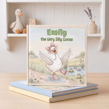 Personalized Name Silly Goose Book, Custom Children's Book About Goose, One Silly Goose Decor, One Silly Goose Birthday Keepsake