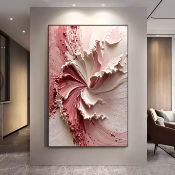 3DTextured Wall Art Abstract artwork Large Canvas Healing painting for Living Room Bedroom decor