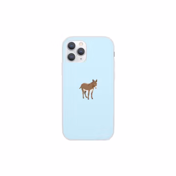 Donkey iPhone Case, Fun Donkey Gift Phone Case, Donkey Case Case, Custom Donkey Lover Clear & Tough Case, Donkey iPhone X 11 12 13 Case