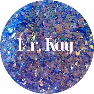 Mr. Ray - Purple Blue Opal Irregular Shards Polyester Glitter
