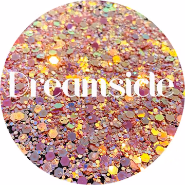 Dreamsicle - Peach Yellow Gold Purple Color Shift Polyester Glitter