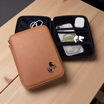 Personalized Horse Equestrian Faux Leather Executive Tech Folio Organizer DM52