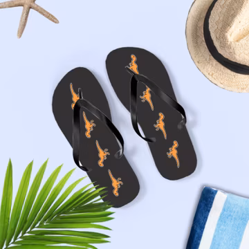 Dinosaur Flip-Flops, T-Rex Lover Flip Flops Sandals, Dinosaur Gift, Dinosaur icon Gift, T-Rex Icon Thongs, Dinosaur UNISEX Flip Flops Gift
