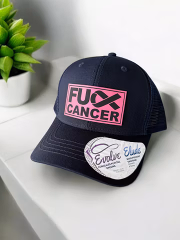 Pink Ribbon Trucker Hat: Fuck Cancer Baseball Cap, Survivor Gift