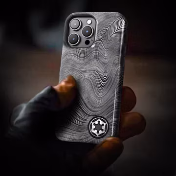 Beskar Imperial Phone Case Silver Edition - Star Beskar ingot design for Apple iPhone MagSafe
