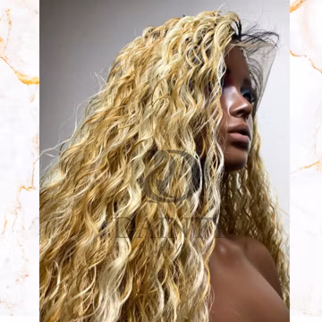 PRE ORDER Blonde mix micro braids wig - full lace Braided wig for black women - handmade braids wigs