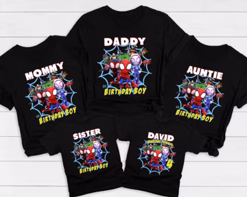 Spidey and His Amazing Friends Birthday Shirt, Spiderman shirts Custom Kids shirts, Spidey Shirt, Birthday Boy Shirt birthday boy shirt B#69