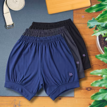 Unisex Cotton Iyengar Yoga Shorts | Stretchable & Soft, Breathable Workout Shorts